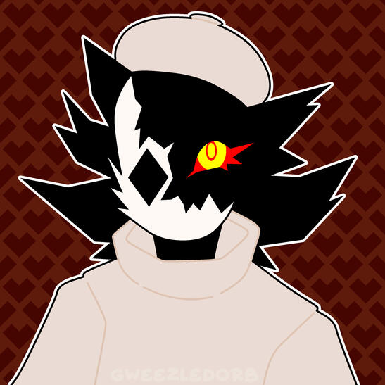 Simplified character headshot (Folly from Regretevator, but because she's more complicated, she's a "simplified character)