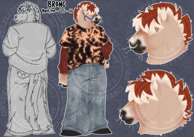 Reference Sheet + Second body/outfit ($10) (Will be colored! This is just a personal piece)